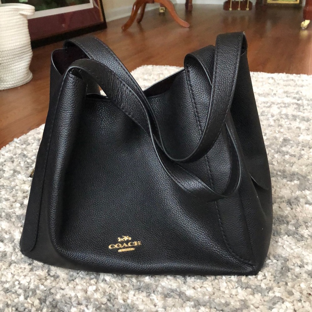 Coach Leather Hadley Hobo Black Purse